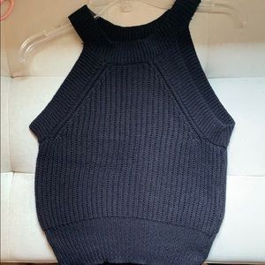 Black sweater tank